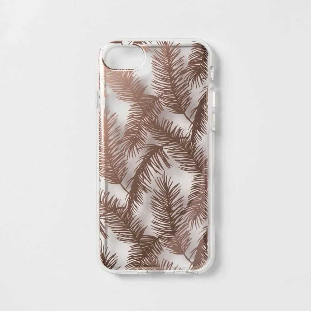 Heyday Apple iPhone 6/7/8 Case Rose Gold‎ Feathers